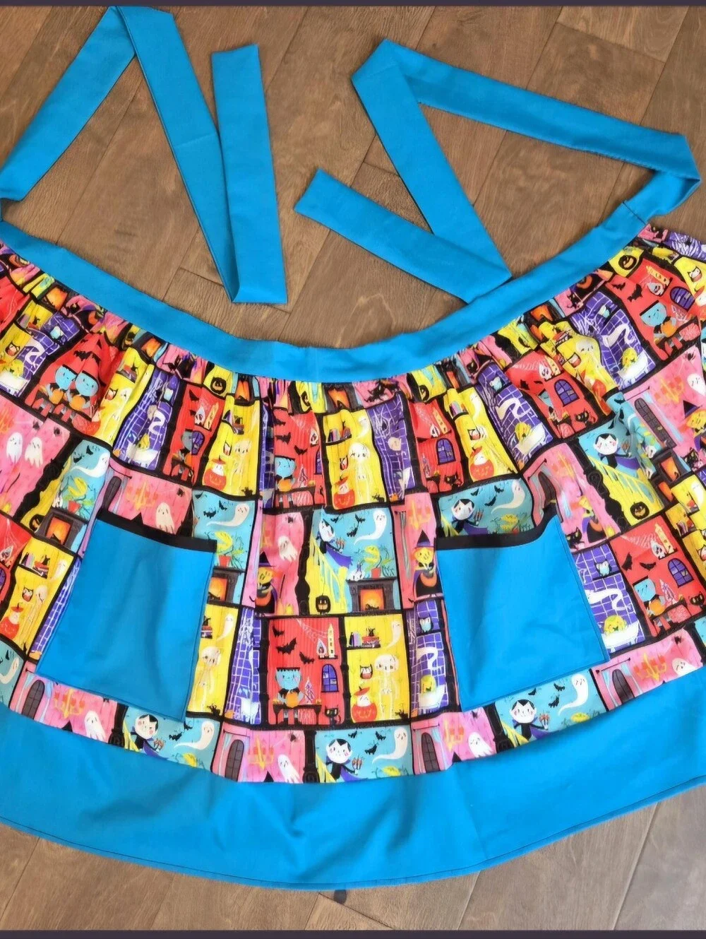 Mounter House Handmade Custom Half Apron,One Size fits most, Halloween